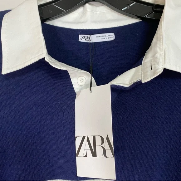Zara Collared Rugby Long Sleeve Shirt - Picture 3 of 7